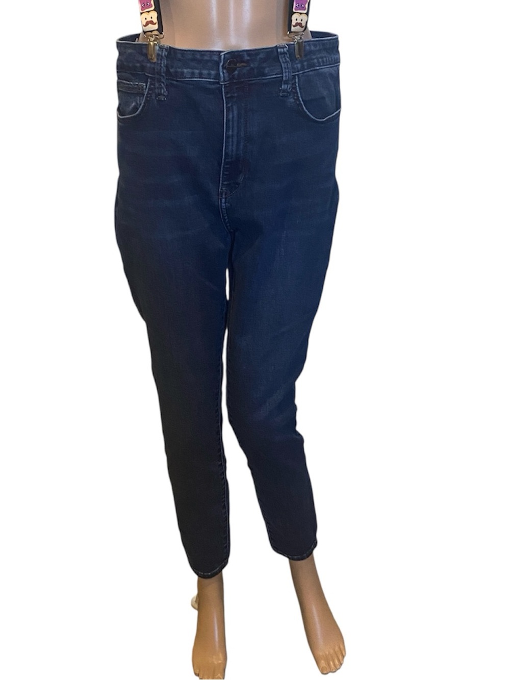 Sam Edelman The Stiletto High-Rise Skinny Ankle Jeans Blue Denim Wash Sz 32 EUC